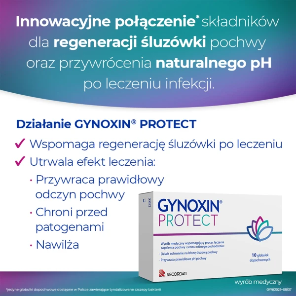 Gynoxin Protect, 10 Globulek Dopochwowych