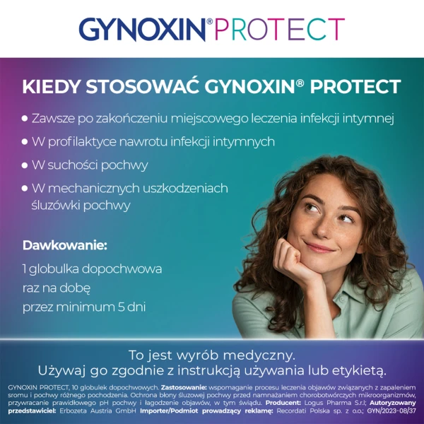 Gynoxin Protect, 10 Globulek Dopochwowych