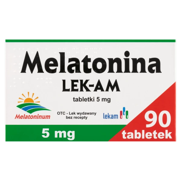 Melatonina LEK-AM 5 mg, 90 tabletek