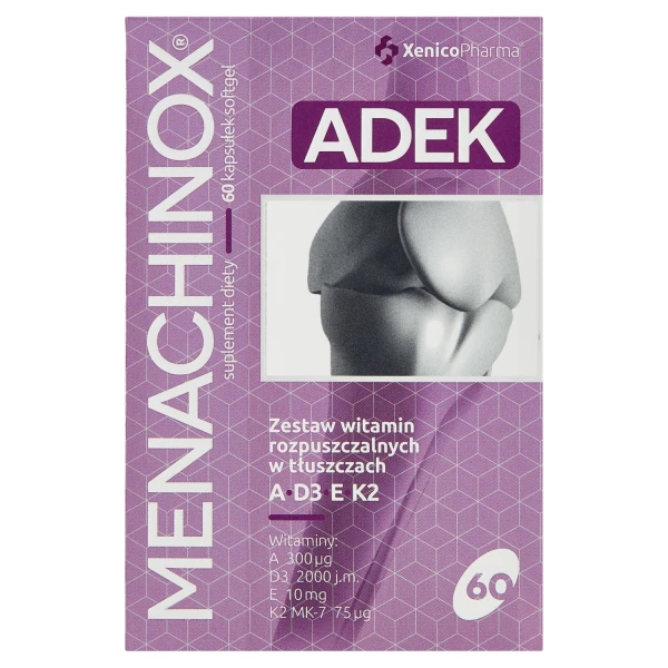 Menachinox ADEK, 60 kapsułek