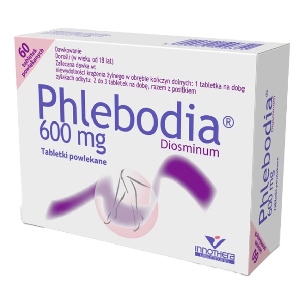 Phlebodia, 600 mg, 60 tabletek powlekanych