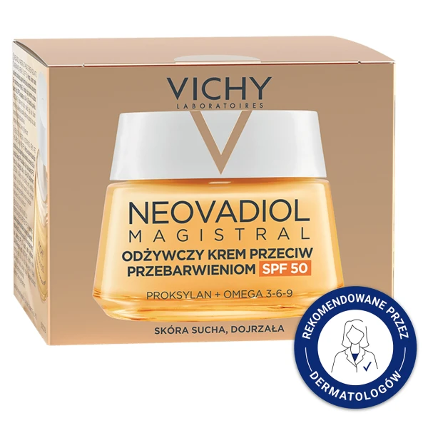 Vichy Neovadiol Post-Menopause, odbudowujący krem na dzień przeciw przebarwieniom, SPF 50, 50 ml