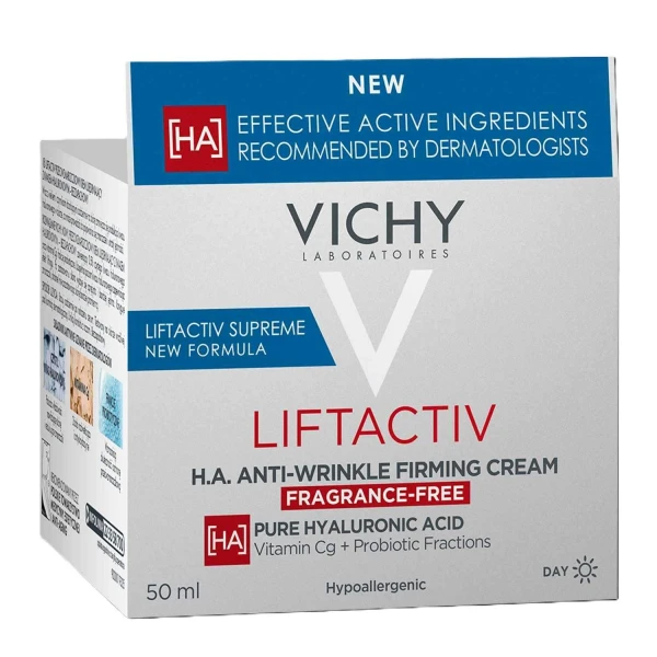 Vichy Liftactiv Supreme H.A. Wrinkle Corrector, przeciwzmarszczkowy krem ujędrniający, bezzapachowy, skóra sucha, 50 ml