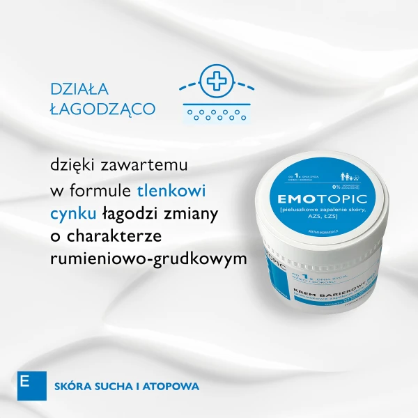 Emotopic Med+, Emolientowy krem barierowy do twarzy i ciała, 75 ml
