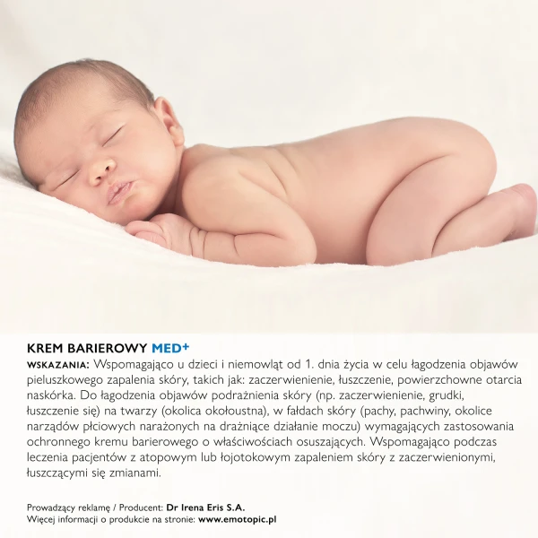 Emotopic Med+, Emolientowy krem barierowy do twarzy i ciała, 75 ml