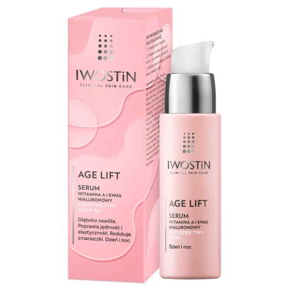 Zestaw Iwostin Age Lift, krem na dzień, skóra normalna i mieszana, SPF 15, 50 ml + krem pod oczy, 15 ml + serum przeciwzmarszczkowe, 30 ml