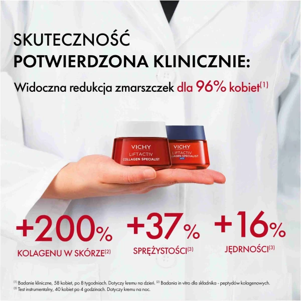 Zestaw Vichy Liftactiv Collagen Specialist, krem na dzień, 50 ml + krem na noc, 50 ml