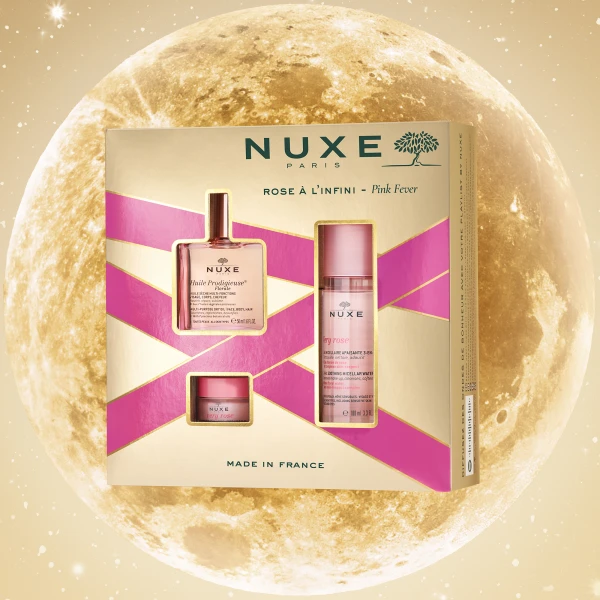Zestaw Nuxe Huile Prodigieuse Florale, suchy olejek, 50 ml + Very Rose, różany balsam do ust, 15 g + Very Rose, woda micelarna 3w1, 100 ml