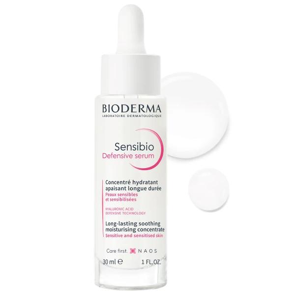 Bioderma Sensibio Defensive, łagodzące serum nawilżające do twarzy, skóra wrażliwa, 30 ml