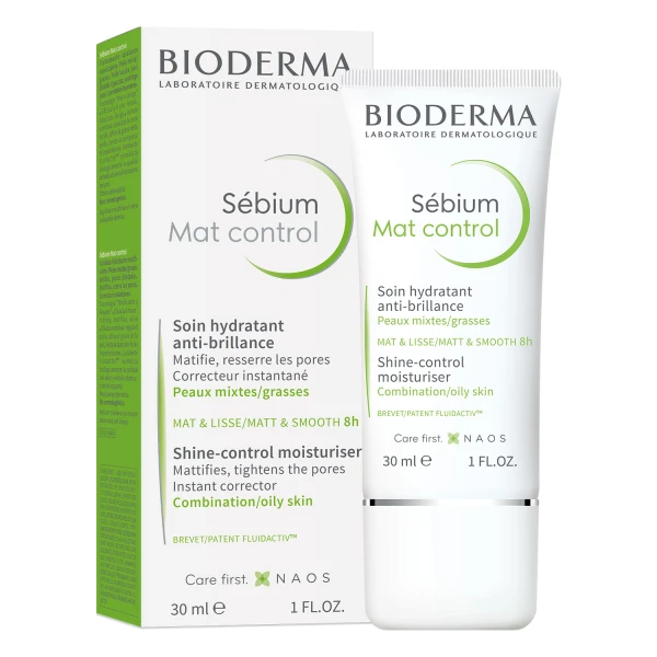 Bioderma Sebium Mat Control, matujący krem nawilżający do skóry tłustej i mieszanej, 30 ml