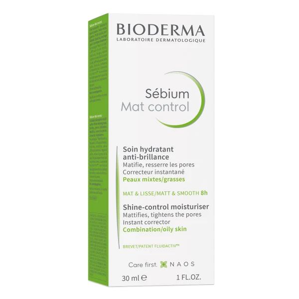 Bioderma Sebium Mat Control, matujący krem nawilżający do skóry tłustej i mieszanej, 30 ml