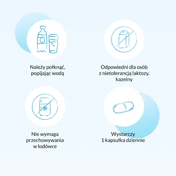 Multilac 60+, synbiotyk, 20 kapsułek