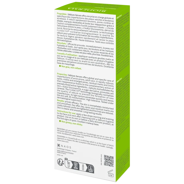 Bioderma Sebium, wygładzające serum przeciwstarzeniowe, 30 ml