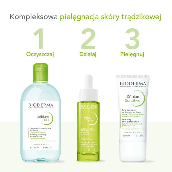 Bioderma Sebium, wygładzające serum przeciwstarzeniowe, 30 ml