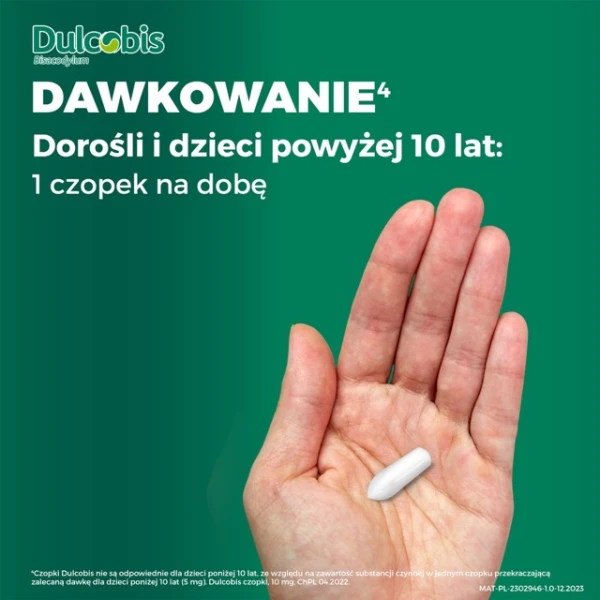 Dulcobis 10 mg, 10 czopków