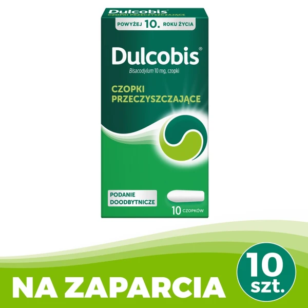 Dulcobis 10 mg, 10 czopków