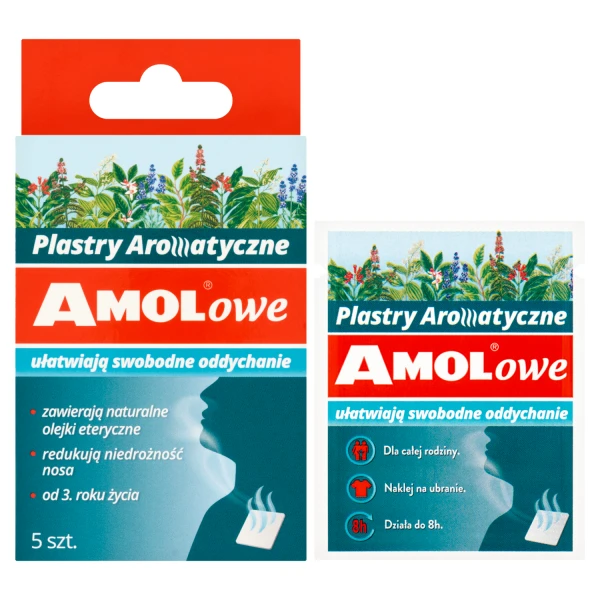AMOLowe Plastry Aromatyczne, 5 sztuk