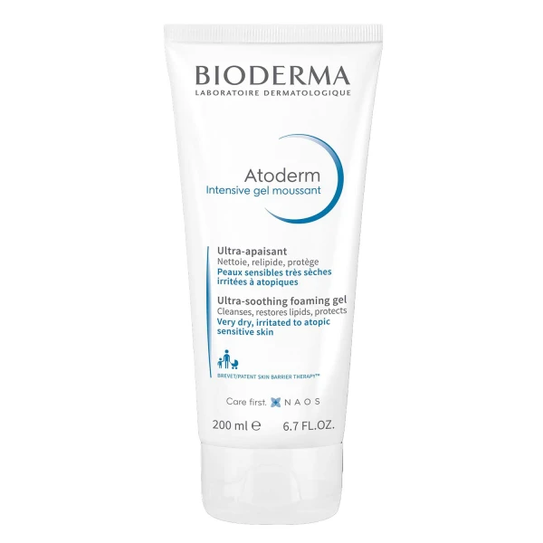 Zestaw Bioderma Atoderm, kojący balsam emolientowy, 500 ml + oczyszczający żel, redukujący swędzenie skóry, 200 ml