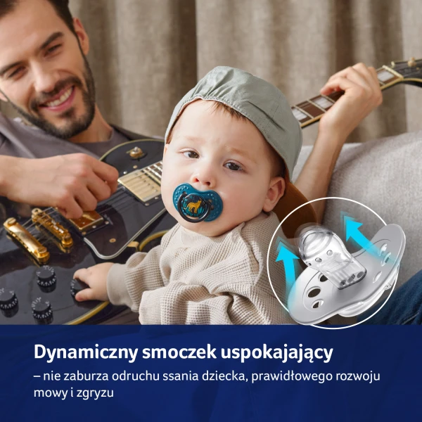 Lovi, smoczek uspokajający, silikonowy, dynamiczny, Jungle Vibes Boy, 22/902, 3-6 miesięcy, 2 sztuki