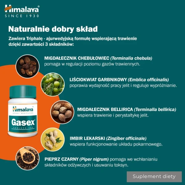 Himalaya Gasex, 100 tabletek