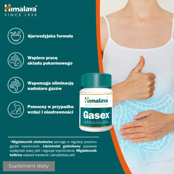 Himalaya Gasex, 100 tabletek