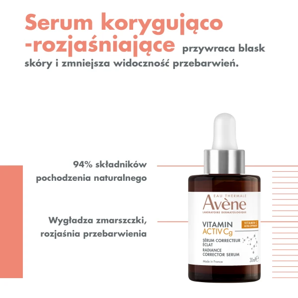 AVENE Vitamin Activ Cg Serum korygująco - rozjaśniające, 30 ml