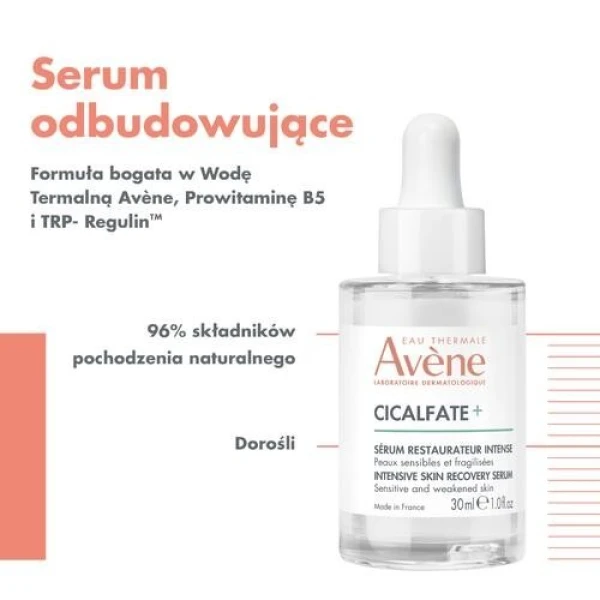 Avene Cicalfate+, Serum intensywnie odbudowujące, 30 ml