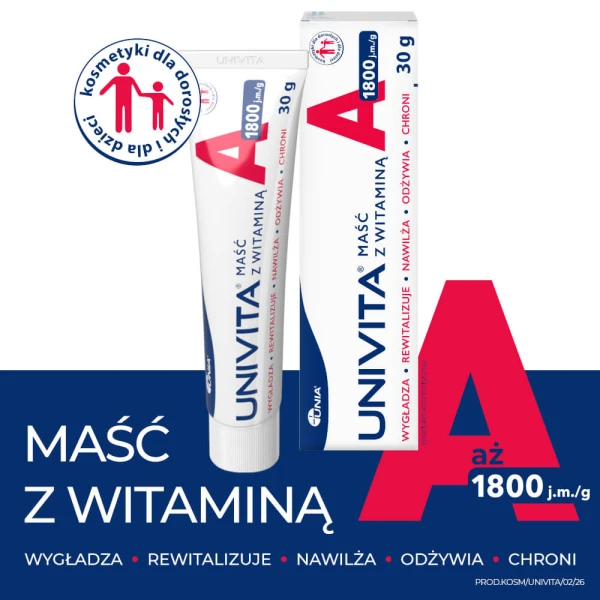 Univita maść z witaminą A 1800 j.m/g, 30 g