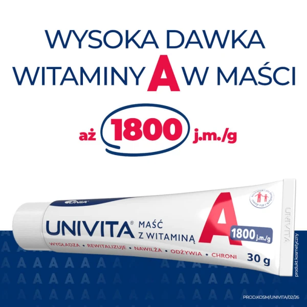 Univita maść z witaminą A 1800 j.m/g, 30 g