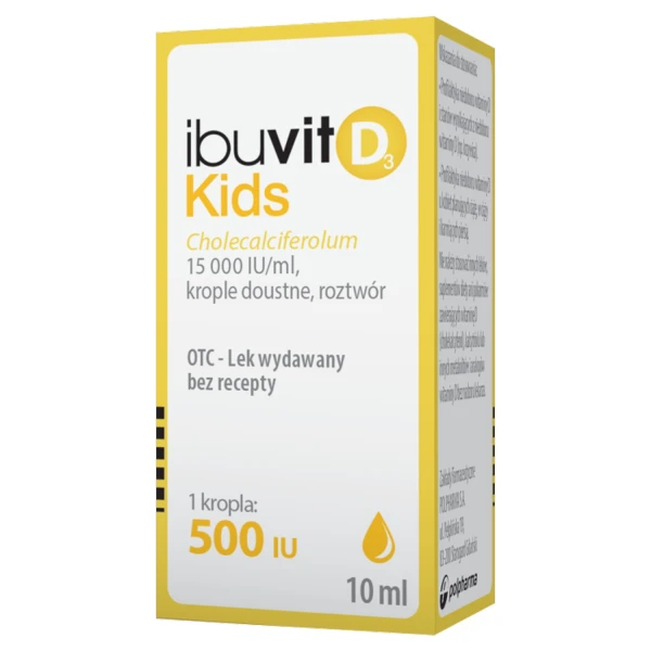 Ibuvit D3 Kids 15000 IU/ml, krople doustne, roztwór, 10 ml