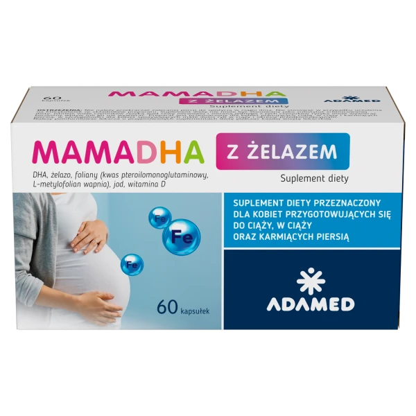 MamaDHA z żelazem, 60 kapsułek