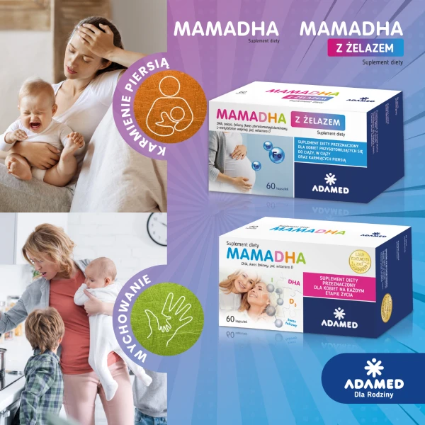 MamaDHA z żelazem, 60 kapsułek