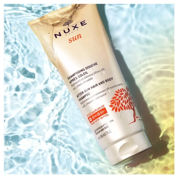 Zestaw Nuxe Sun, mleczko do opalania twarzy i ciała SPF50, 150 ml +  żel pod prysznic po opalaniu, 100 ml