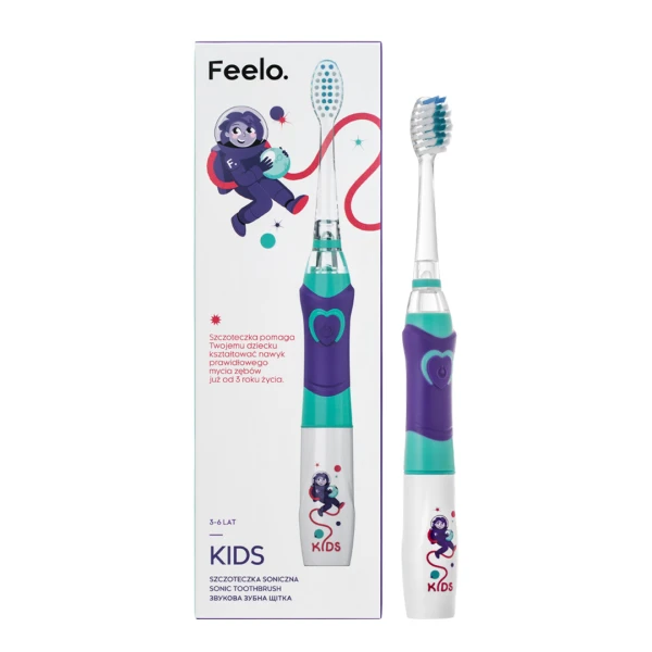 Feelo Kids, Szczoteczka Soniczna dla Dzieci, 3-6 lat