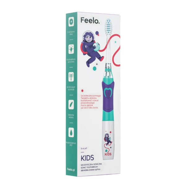 Feelo Kids, Szczoteczka Soniczna dla Dzieci, 3-6 lat