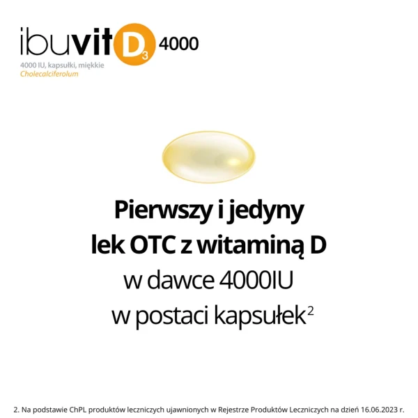 Ibuvit D3 4000 IU, 150 kapsułek