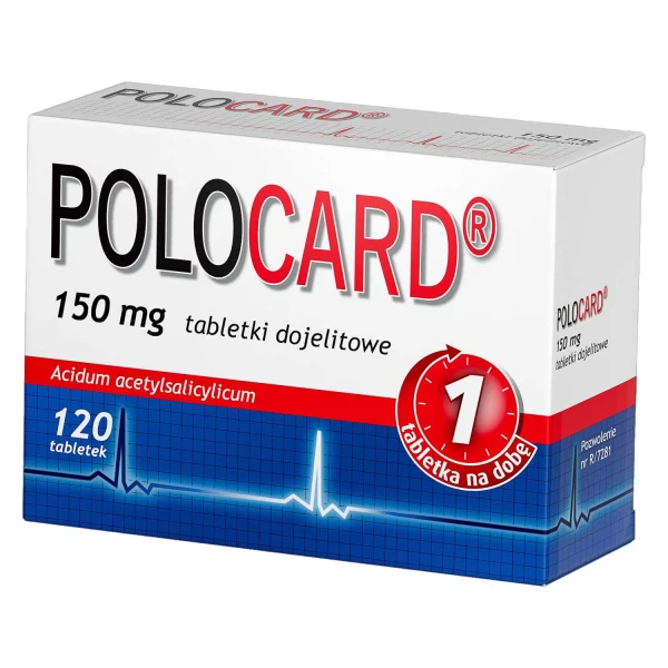 Polocard 150 mg, 120 tabletek dojelitowych