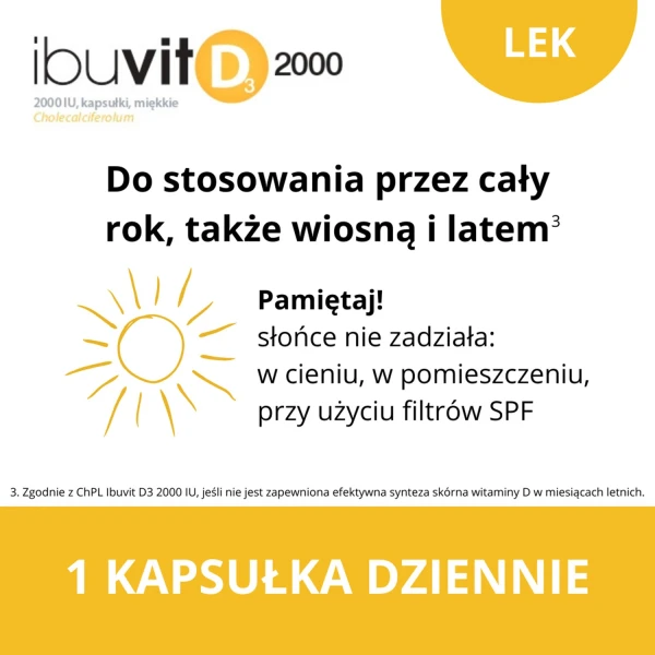 Ibuvit D3 2000 IU, 150 kapsułek