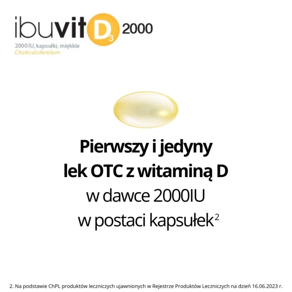 Ibuvit D3 2000 IU, 150 kapsułek