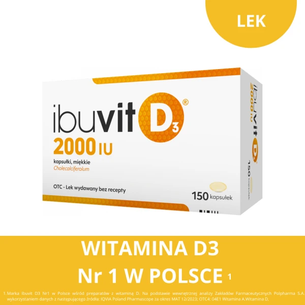 Ibuvit D3 2000 IU, 150 kapsułek