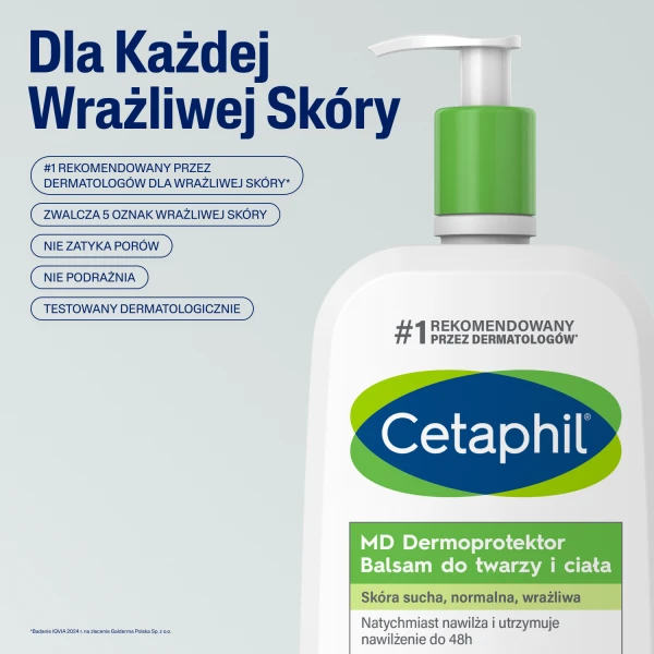 Cetaphil MD Dermoprotektor, balsam do twarzy i ciała, 1 l