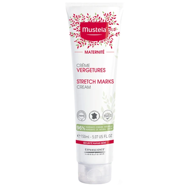 Mustela Maternite, krem na rozstępy, działanie 3w1, 150 ml