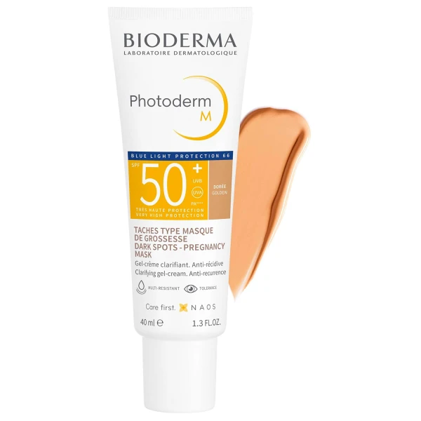 Bioderma Photoderm M, ochronny krem do skóry z tendencją do przebarwień, ciemny, SPF 50+, 40 ml