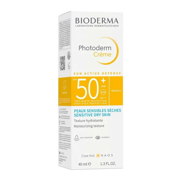 Bioderma Photoderm Creme, ochronny krem do twarzy, skóra sucha, SPF 50+, 40 ml