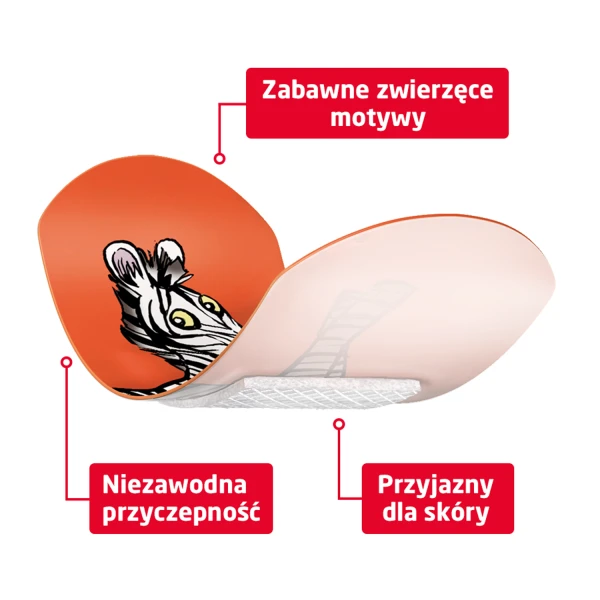 Leukoplast Kids, plastry z opatrunkiem, 2 rozmiary, 12 sztuk