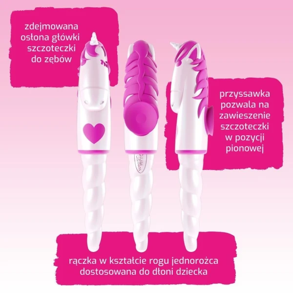 Elgydium Unicorn, Szczoteczka do zębów dla dzieci 2-6 lat, 1 sztuka