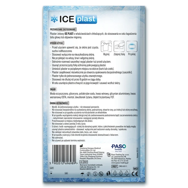 Ice Plast Plaster chłodzący żelowy, 2 sztuki