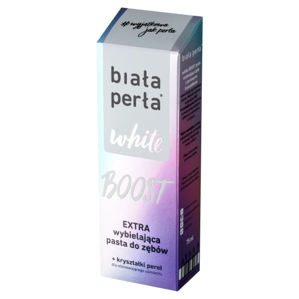 Biała Perła, White Boost, Wybielająca pasta do zębów, 75 ml 