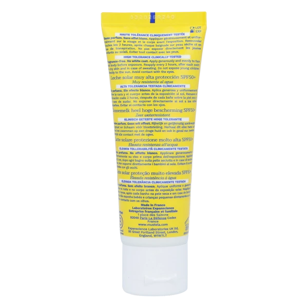 Zestaw Mustela Sun, Maluszek w podróży - skóra sucha, mleczko przeciwsłoneczne, SPF 50, 40 ml + olejek do masażu, 100 ml