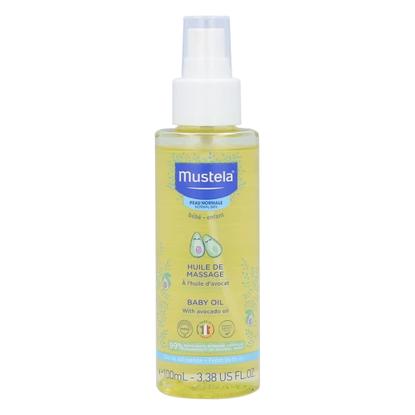 Zestaw Mustela Sun, Maluszek w podróży - skóra sucha, mleczko przeciwsłoneczne, SPF 50, 40 ml + olejek do masażu, 100 ml